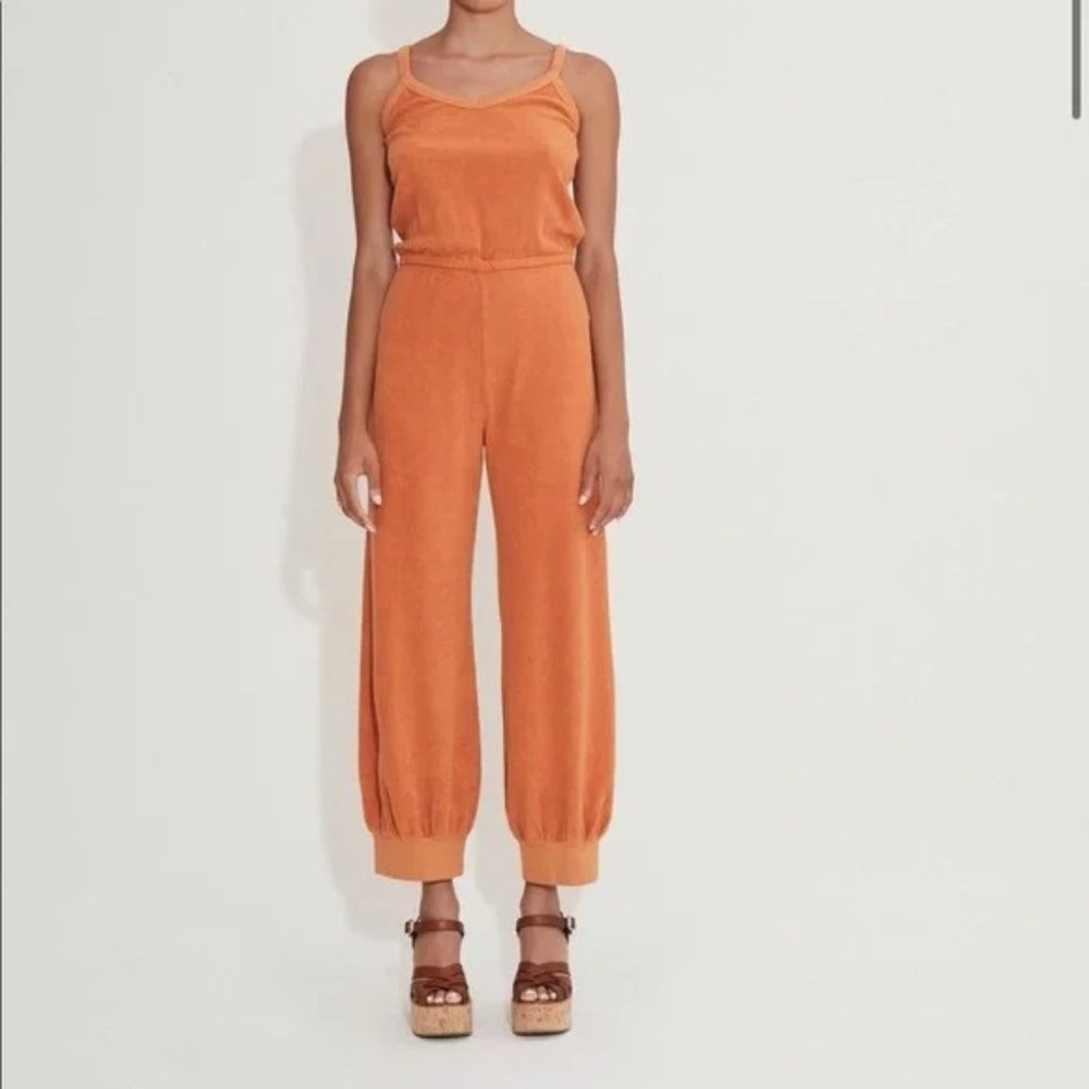 Suzie Kondi velour jumpsuit (small) in discontinued color
